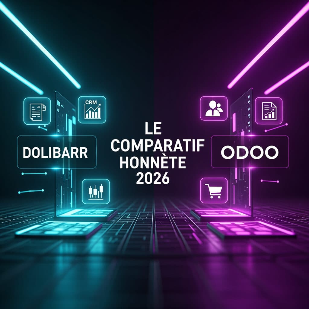 Dolibarr vs Odoo : le comparatif 2026 honnête (et sans bullshit)
